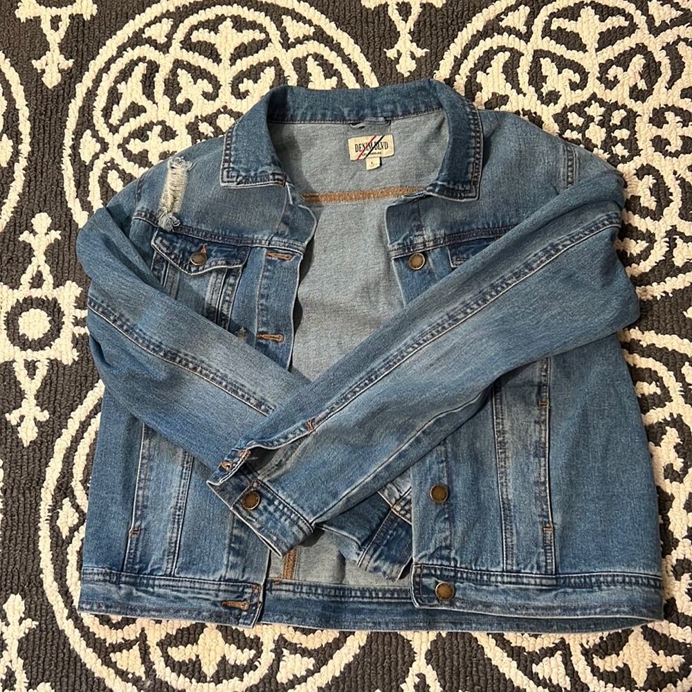 Denim Medium-Wash Jacket